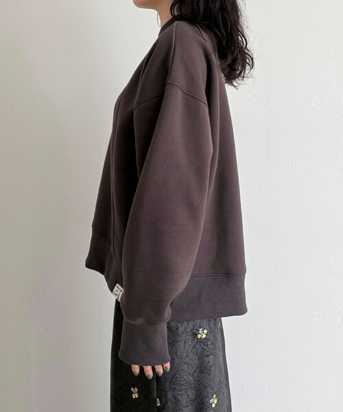 fredy emue（フレディエミュ）の「両面起毛モックネックスウェットプルオーバー（スウェット・レディース・ライトグレー/アイボリー/ライトブルー/チャコールグレー・38）」の16枚目の写真