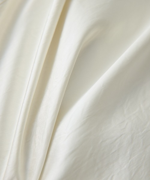 Whim Gazette（ウィムガゼット）の「サテンキャミソール（キャミソール・レディース・ブラック/オフホワイト・FREE）」の19枚目の写真