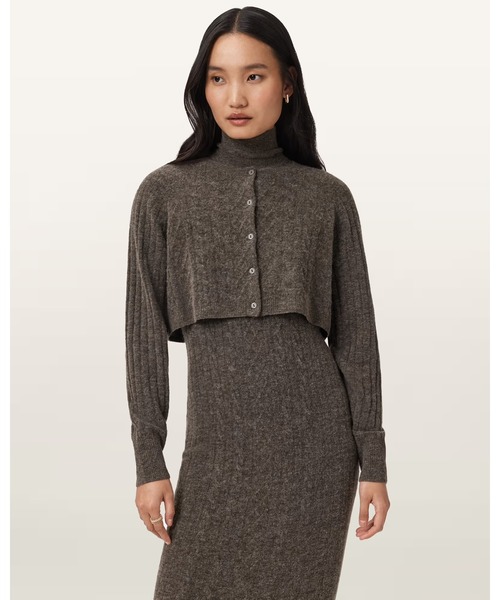 ALLSAINTS(オールセインツ)の「SABINE 2-IN-1 MAXI DRESS | SABINE 2-IN-1 マキシ ドレス・ワンピース(ワンピース・レディース・ブラウン系その他・XS/S/M/L)」の8枚目の写真