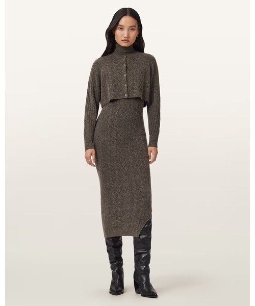 ALLSAINTS(オールセインツ)の「SABINE 2-IN-1 MAXI DRESS | SABINE 2-IN-1 マキシ ドレス・ワンピース(ワンピース・レディース・ブラウン系その他・XS/S/M/L)」の10枚目の写真
