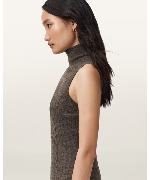 ALLSAINTS(オールセインツ)の「SABINE 2-IN-1 MAXI DRESS | SABINE 2-IN-1 マキシ ドレス・ワンピース(ワンピース・レディース・ブラウン系その他・XS/S/M/L)」の2枚目の写真