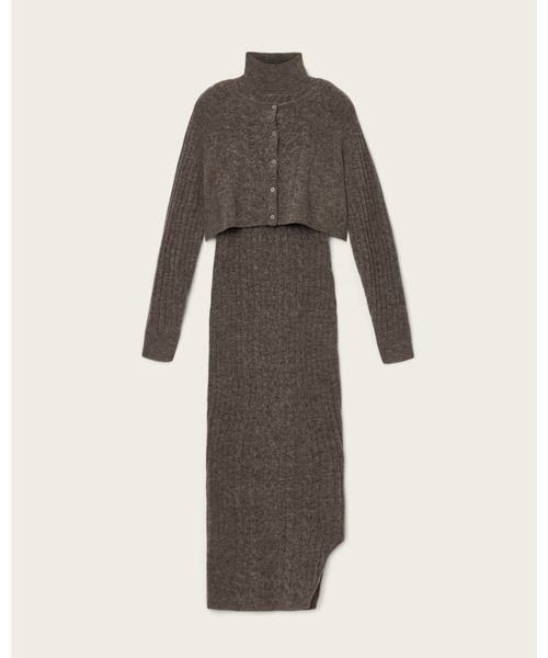ALLSAINTS(オールセインツ)の「SABINE 2-IN-1 MAXI DRESS | SABINE 2-IN-1 マキシ ドレス・ワンピース(ワンピース・レディース・ブラウン系その他・XS/S/M/L)」の4枚目の写真