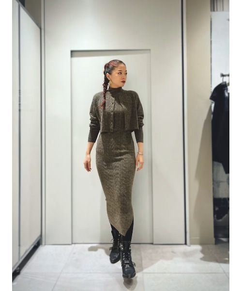 ALLSAINTS(オールセインツ)の「SABINE 2-IN-1 MAXI DRESS | SABINE 2-IN-1 マキシ ドレス・ワンピース(ワンピース・レディース・ブラウン系その他・XS/S/M/L)」の11枚目の写真