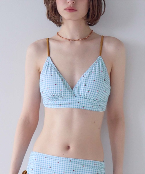 SEA DRESS(シードレス)の「Vネックシンプルデザインビキニ/水着(水着・レディース・ブラック系その他/ブラック/ライトブルー/アイボリー/ブラウン・L/M/S)」の22枚目の写真