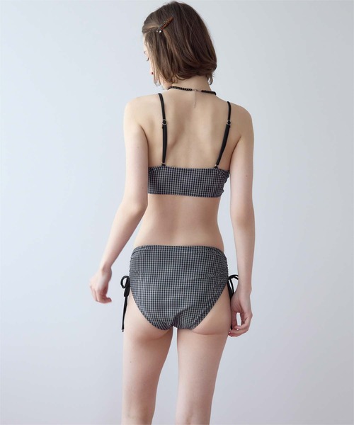 SEA DRESS(シードレス)の「Vネックシンプルデザインビキニ/水着(水着・レディース・ブラック系その他/ブラック/ライトブルー/アイボリー/ブラウン・L/M/S)」の10枚目の写真