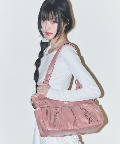 セール】エンバー バックルショルダーバッグ ピンク（ショルダーバッグ