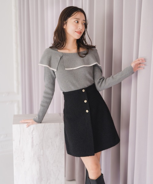 セール】2025秋冬新作 ブークレーミニスカート（スカート）｜MISCH