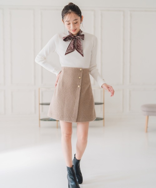 セール】2025秋冬新作 ブークレーミニスカート（スカート）｜MISCH