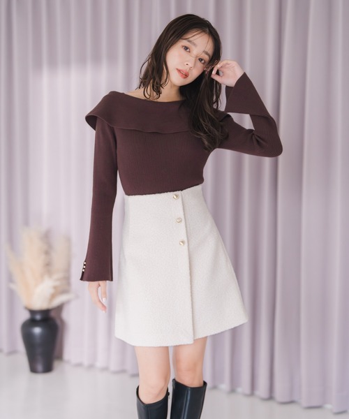 セール】2025秋冬新作 ブークレーミニスカート（スカート）｜MISCH