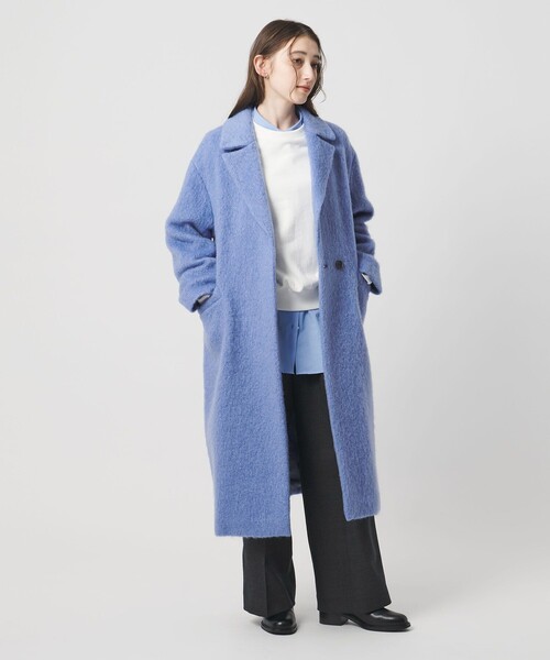 セール】シャギー ビッグ テーラード コート（チェスターコート