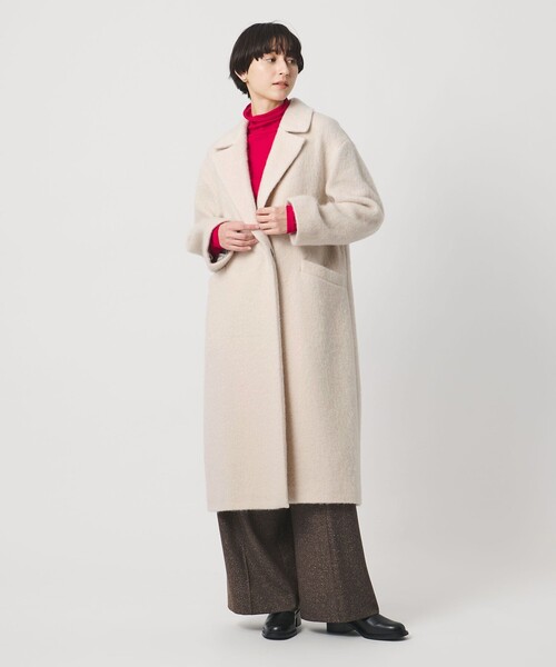シャギー ビッグ テーラード コート（チェスターコート）｜UNITED