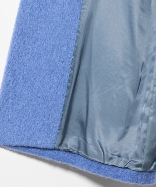 UNITED ARROWS（ユナイテッドアローズ）の「シャギー ビッグ テーラード コート（チェスターコート・レディース・オフホワイト/コバルトブルー・34/38/36）」の6枚目の写真