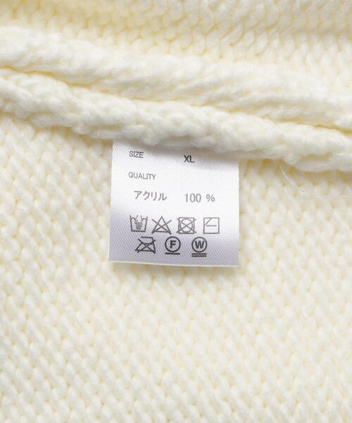 DANKE SCHON(ダンケシェーン)の「【WEB&DEPOT限定】DankeSchon/ダンケシェーン/1.5GG NY KNIT(ニット/セーター・レディース・ブラック/ホワイト系2/ブルー・L/M/XL)」の10枚目の写真