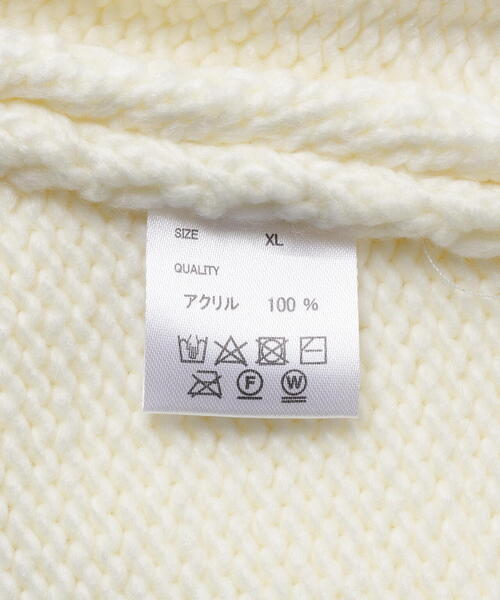DANKE SCHON(ダンケシェーン)の「【WEB&DEPOT限定】DankeSchon/ダンケシェーン/1.5GG NY KNIT(ニット/セーター・レディース・ブラック/ホワイト系2/ブルー・L/M/XL)」の11枚目の写真