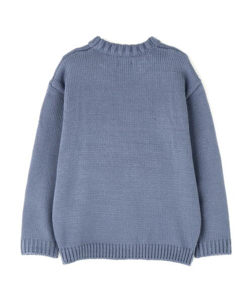 DANKE SCHON(ダンケシェーン)の「【WEB&DEPOT限定】DankeSchon/ダンケシェーン/1.5GG NY KNIT(ニット/セーター・レディース・ブラック/ホワイト系2/ブルー・L/M/XL)」の5枚目の写真