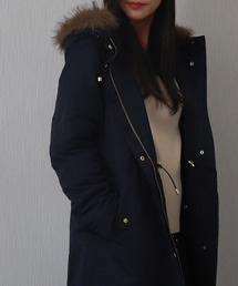 レディースのモッズコート（ブルー・ネイビー/青色系）ファッション