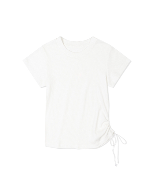 MOAA(モア)の「ワッフルシャーリングショートスリーブ (ホワイト)(Tシャツ/カットソー・レディース・その他・SMALL/MEDIUM)」の1枚目の写真