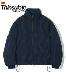 PARTIMENTO（パルティメント）の「3M Thinsulate Featherless Curved Puffer Short Padding Navy（ダウンジャケット/コート）」