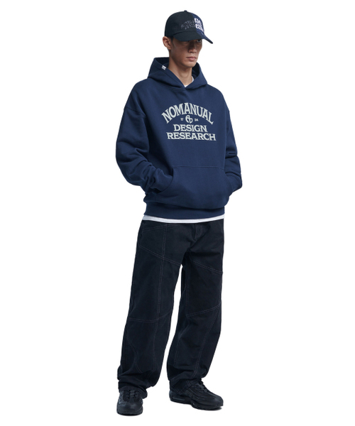 NOMANUAL(NOMANUAL)の「A.G HOODIE - DARK NAVY(パーカー・レディース・その他・X-LARGE/SMALL/MEDIUM/LARGE)」の3枚目の写真
