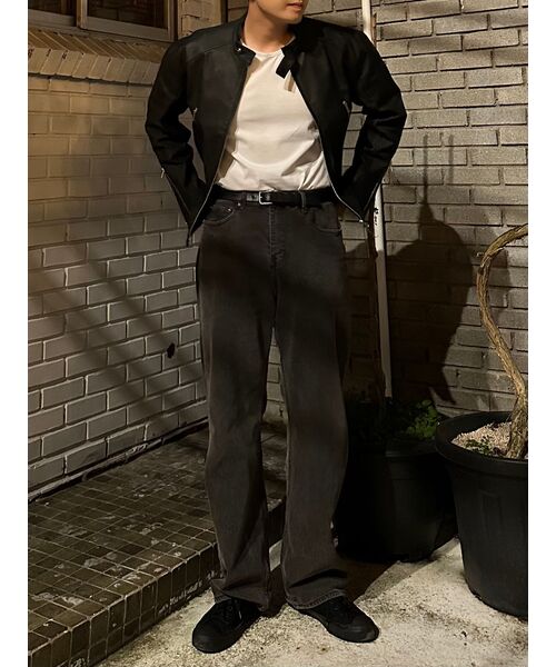 TRILLION(トリリオン)の「バイオストーンウォッシュワイドデニムパンツ(DEEP GRAY)(デニムパンツ・メンズ・その他・SMALL/MEDIUM/LARGE/X-LARGE)」の17枚目の写真