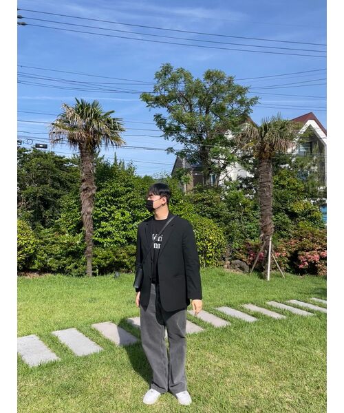 TRILLION(トリリオン)の「バイオストーンウォッシュワイドデニムパンツ(DEEP GRAY)(デニムパンツ・メンズ・その他・SMALL/MEDIUM/LARGE/X-LARGE)」の18枚目の写真