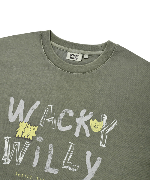 Wacky WiLLy(ワッキーウィリー)の「ダインググラフィックロングスリーブオリーブグリーン(Tシャツ/カットソー・レディース・その他・MEDIUM/LARGE/SMALL)」の4枚目の写真