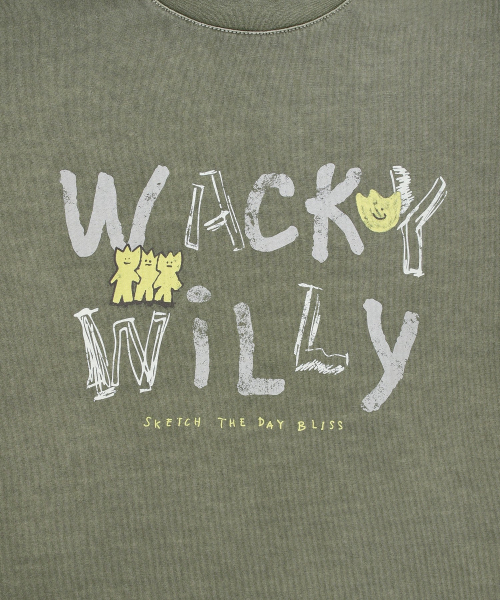 Wacky WiLLy(ワッキーウィリー)の「ダインググラフィックロングスリーブオリーブグリーン(Tシャツ/カットソー・レディース・その他・MEDIUM/LARGE/SMALL)」の5枚目の写真