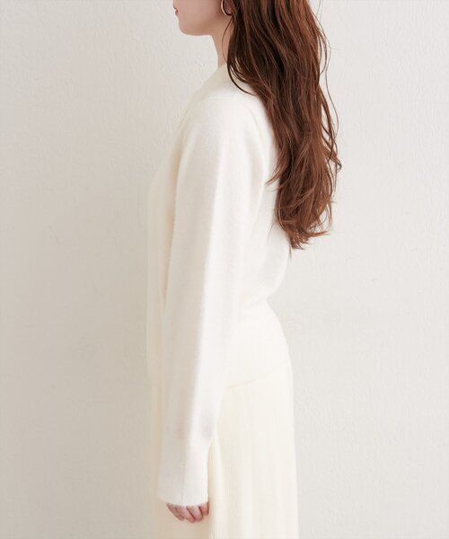 natural couture(ナチュラルクチュール)の「【WEB限定】ふわシャギー衿付きニット(ニット/セーター・レディース・イエロー/ラベンダー/オフホワイト/ピンク系その他/サックスブルー・FREE)」の15枚目の写真