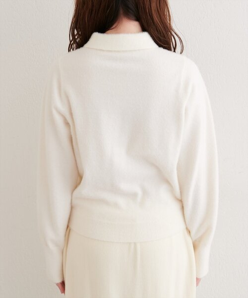 natural couture(ナチュラルクチュール)の「【WEB限定】ふわシャギー衿付きニット(ニット/セーター・レディース・イエロー/ラベンダー/オフホワイト/ピンク系その他/サックスブルー・FREE)」の16枚目の写真