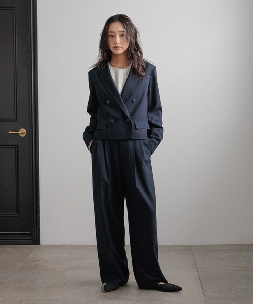 LOWRYS FARM（ローリーズファーム）の「ｄａｙｍｅショートジャケット 628093（テーラードジャケット・レディース・ブラック/ネイビー・MEDIUM/LARGE）」の9枚目の写真