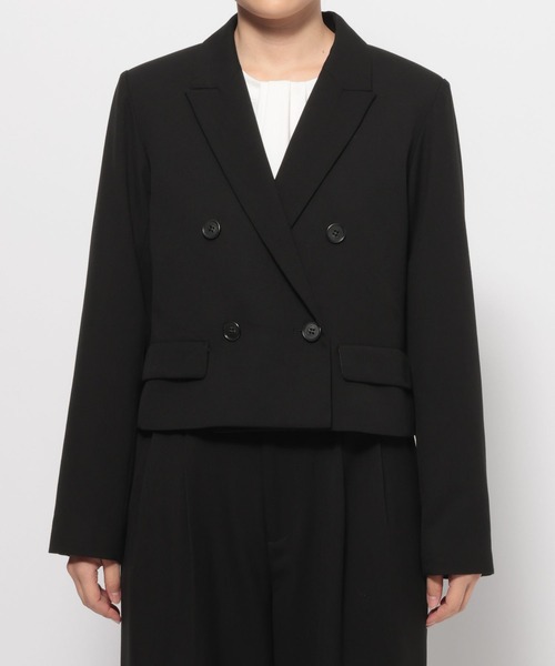 LOWRYS FARM（ローリーズファーム）の「ｄａｙｍｅショートジャケット 628093（テーラードジャケット・レディース・ブラック/ネイビー・MEDIUM/LARGE）」の15枚目の写真