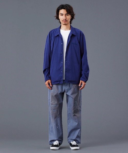 Liberaiders(リベレイダース)の「Liberaiders/リベレイダース REPAIRED CANVAS WORK PANTS ウォッシュ加工 テーパード ペインターパンツ(チノパンツ・メンズ・チャコール/オリーブ・30/32/34)」の5枚目の写真