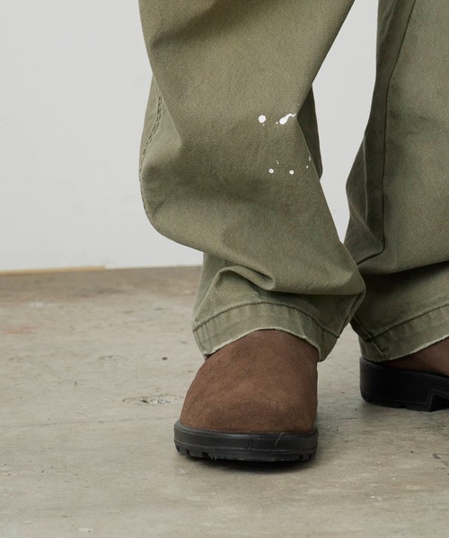 Liberaiders(リベレイダース)の「Liberaiders/リベレイダース REPAIRED CANVAS WORK PANTS ウォッシュ加工 テーパード ペインターパンツ(チノパンツ・メンズ・チャコール/オリーブ・30/32/34)」の22枚目の写真