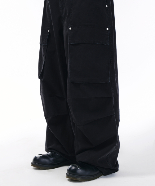 SCALLYWAG（スカリーワグ）の「ウォッシュドパティグフロントカーゴパンツ[ブラック]（その他パンツ・レディース・その他・MEDIUM/SMALL/LARGE/X-LARGE）」の6枚目の写真