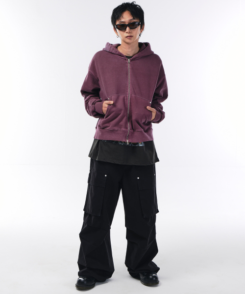 SCALLYWAG（スカリーワグ）の「ウォッシュドパティグフロントカーゴパンツ[ブラック]（その他パンツ・レディース・その他・MEDIUM/SMALL/LARGE/X-LARGE）」の7枚目の写真