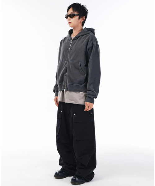 SCALLYWAG（スカリーワグ）の「ウォッシュドパティグフロントカーゴパンツ[ブラック]（その他パンツ・レディース・その他・MEDIUM/SMALL/LARGE/X-LARGE）」の10枚目の写真