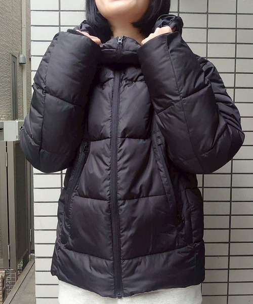 go slow caravan（ゴースローキャラバン）の「シレーフードブルゾン(M1)（ダウンジャケット/コート・メンズ・ホワイト/ブラック・MEDIUM/LARGE）」の2枚目の写真