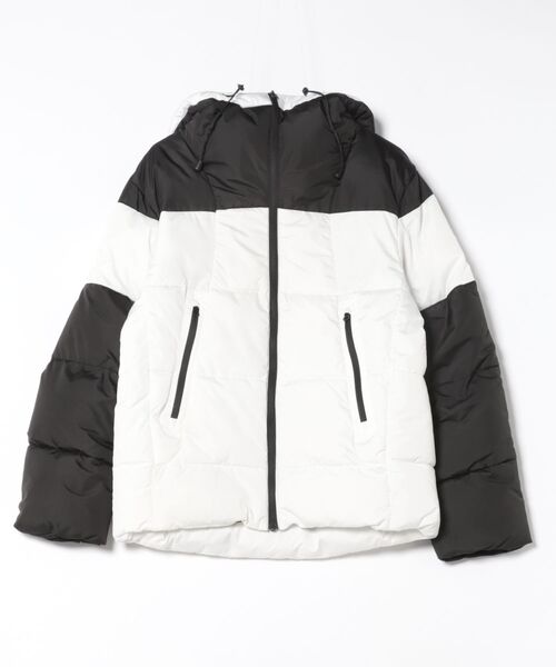 go slow caravan（ゴースローキャラバン）の「シレーフードブルゾン(M1)（ダウンジャケット/コート・メンズ・ホワイト/ブラック・MEDIUM/LARGE）」の8枚目の写真