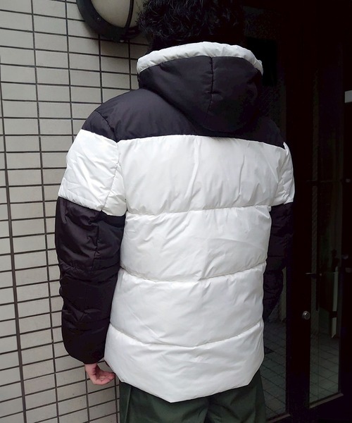 go slow caravan（ゴースローキャラバン）の「シレーフードブルゾン(M1)（ダウンジャケット/コート・メンズ・ホワイト/ブラック・MEDIUM/LARGE）」の6枚目の写真