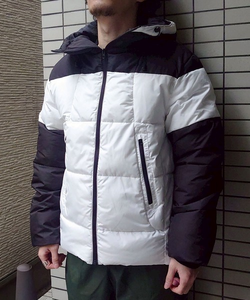 go slow caravan（ゴースローキャラバン）の「シレーフードブルゾン(M1)（ダウンジャケット/コート・メンズ・ホワイト/ブラック・MEDIUM/LARGE）」の5枚目の写真