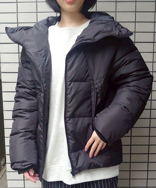 go slow caravan（ゴースローキャラバン）の「シレーフードブルゾン(M1)（ダウンジャケット/コート・メンズ・ホワイト/ブラック・MEDIUM/LARGE）」の9枚目の写真