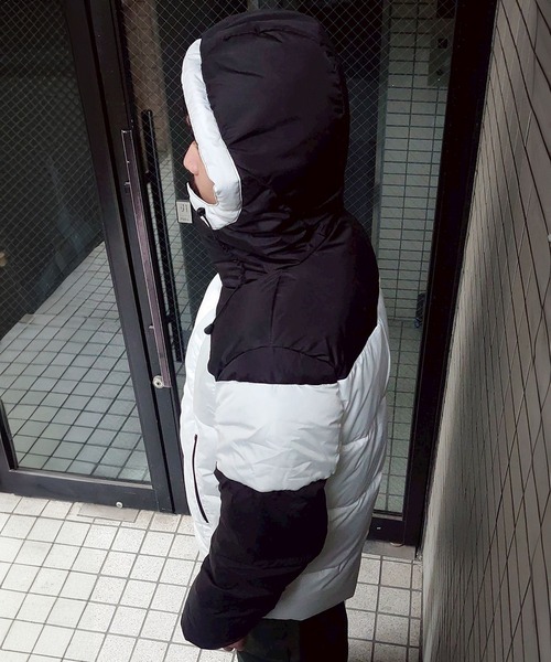 go slow caravan（ゴースローキャラバン）の「シレーフードブルゾン(M1)（ダウンジャケット/コート・メンズ・ホワイト/ブラック・MEDIUM/LARGE）」の7枚目の写真