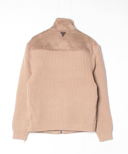 Guess(ゲス)の「Long Sleeves Mn Suede Mix River Jacket ブルゾン(ブルゾン・メンズ・ベージュ・MEDIUM/SMALL/LARGE/X-LARGE)」の8枚目の写真
