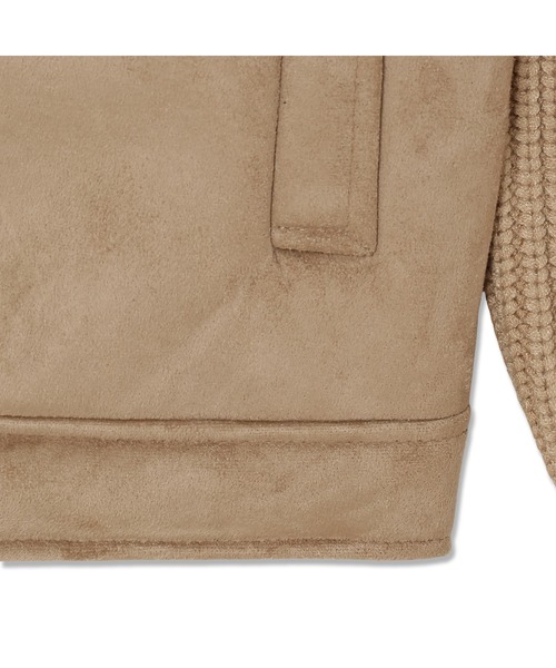 Guess(ゲス)の「Long Sleeves Mn Suede Mix River Jacket ブルゾン(ブルゾン・メンズ・ベージュ・MEDIUM/SMALL/LARGE/X-LARGE)」の5枚目の写真