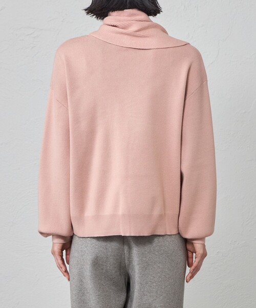 CAST:（キャストコロン）の「【セットアップ対応】マフラードッキングニット（ニット/セーター・レディース・ピンク系その他2/ネイビー/オフホワイト/グレー・M）」の11枚目の写真