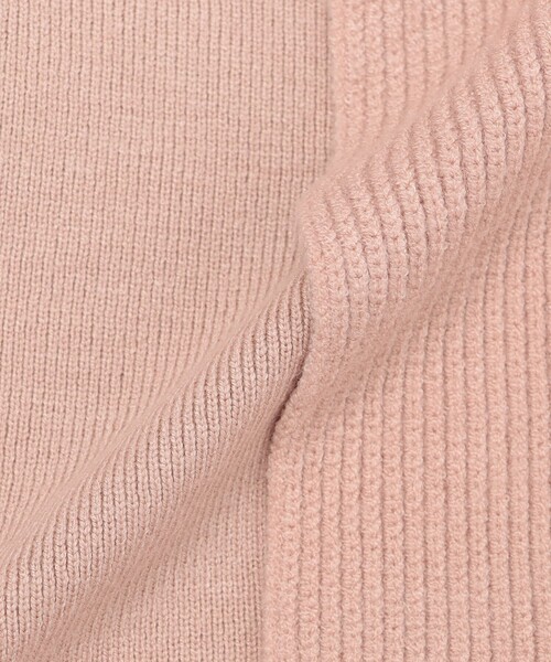 CAST:（キャストコロン）の「【セットアップ対応】マフラードッキングニット（ニット/セーター・レディース・ピンク系その他2/ネイビー/オフホワイト/グレー・M）」の16枚目の写真