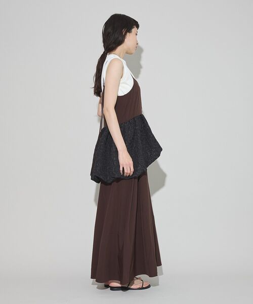 GARAGE OF GOOD CLOTHING（ガレージオブグッドクロージング）の「バルーンレイヤードワンピース（ワンピース・レディース・ブラック/ブラウン・FREE）」の5枚目の写真