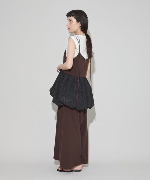 GARAGE OF GOOD CLOTHING（ガレージオブグッドクロージング）の「バルーンレイヤードワンピース（ワンピース・レディース・ブラック/ブラウン・FREE）」の7枚目の写真