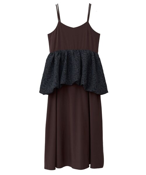 GARAGE OF GOOD CLOTHING（ガレージオブグッドクロージング）の「バルーンレイヤードワンピース（ワンピース・レディース・ブラック/ブラウン・FREE）」の18枚目の写真