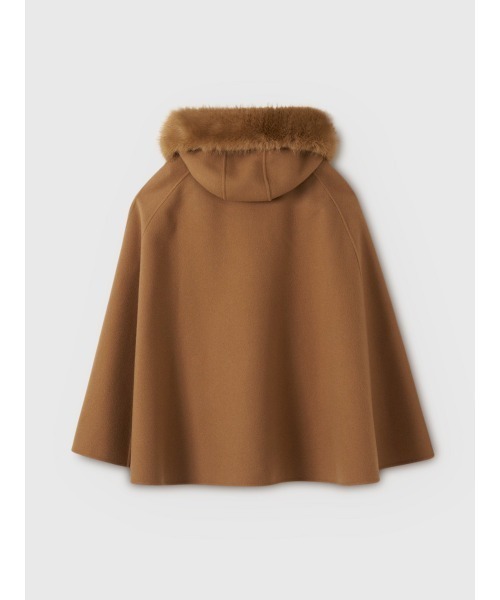 セール】ファーポケットスカラップマントコート（その他アウター